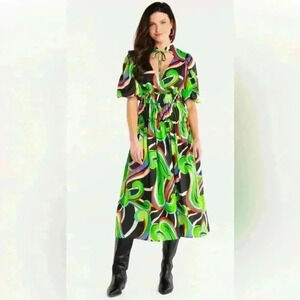 Alden Adair Shelbi Dress in Kimono new NWT colorful maxi